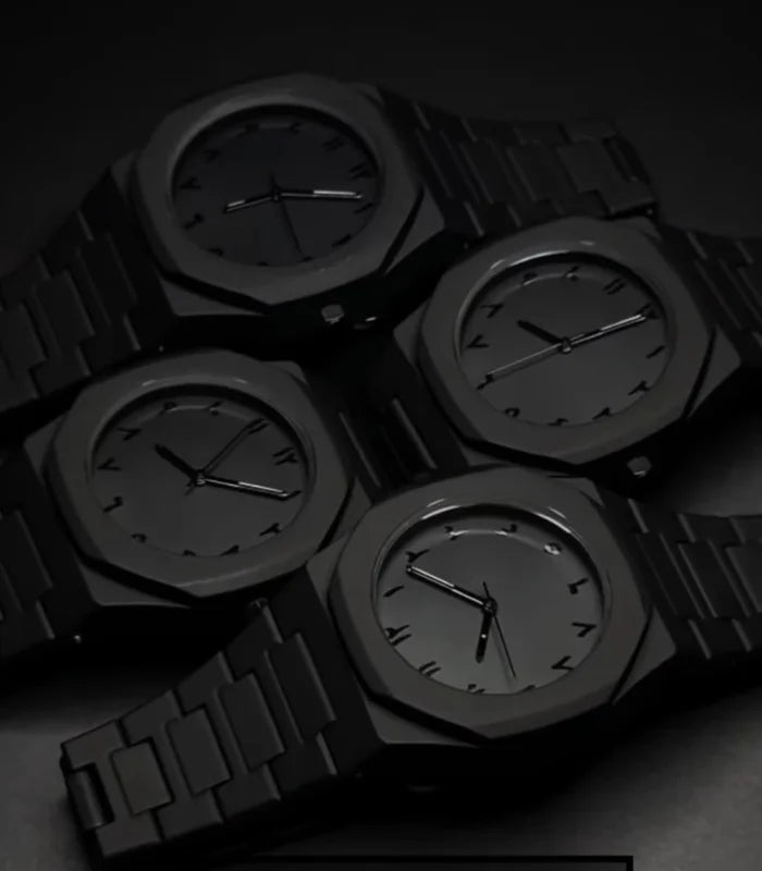 Black Arabic Digital Men's aura Watch