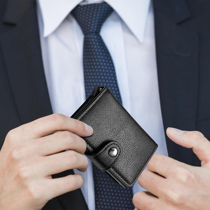 Mens card holder popup wallet