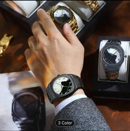Black Arabic Stone Dial Aura Watch