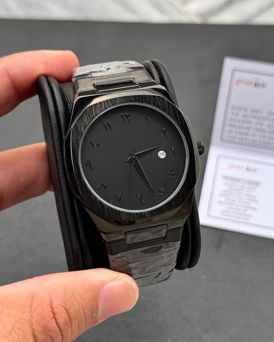 Stainless Steel black oura watch  waight (125g)