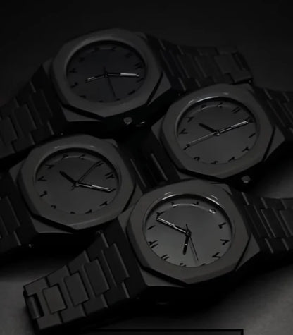 Black Arabic Digital Men's aura Watch